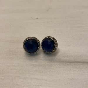 TACORI official large crescent embrace bezel stud earrings
